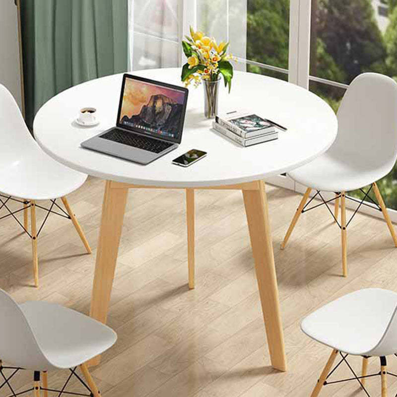 Minimalist Wood Tripod Coffee Table — Wood Color