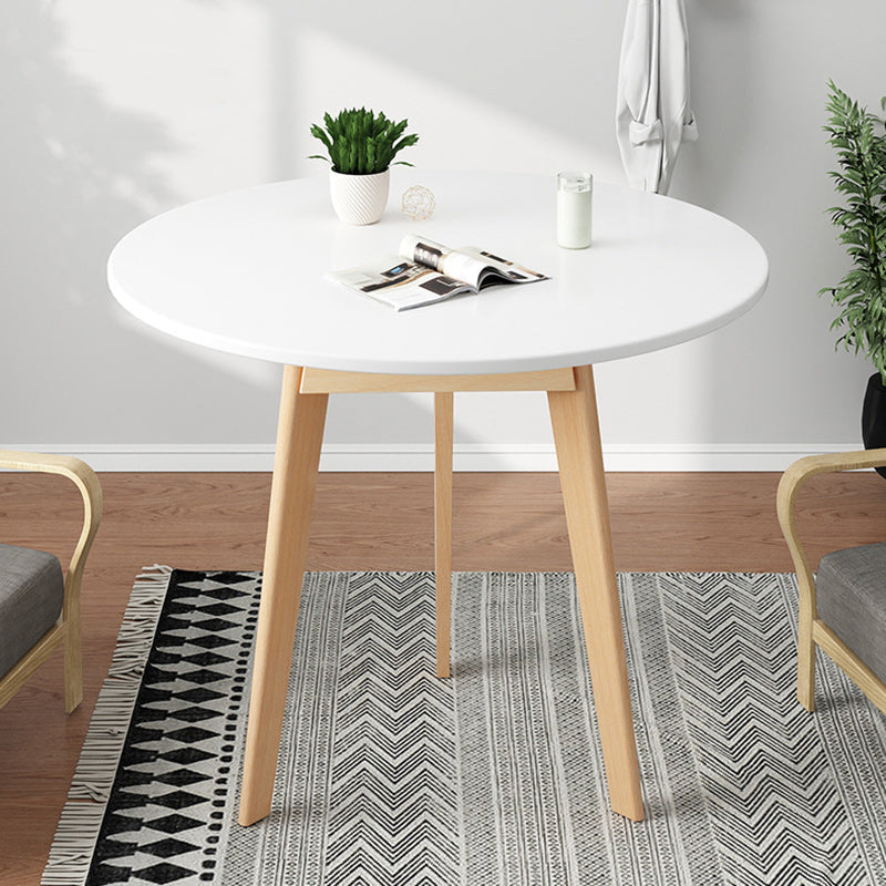 Minimalist Wood Tripod Coffee Table — Wood Color