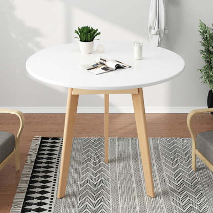 Minimalist Wood Tripod Coffee Table — Wood Color