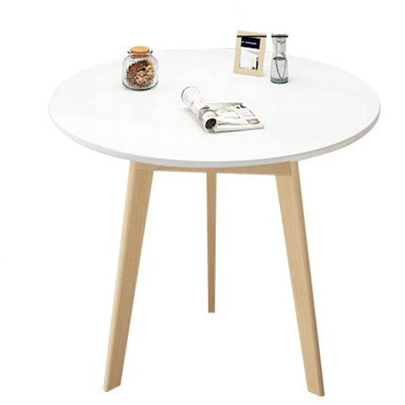 Minimalist Wood Tripod Coffee Table — Wood Color