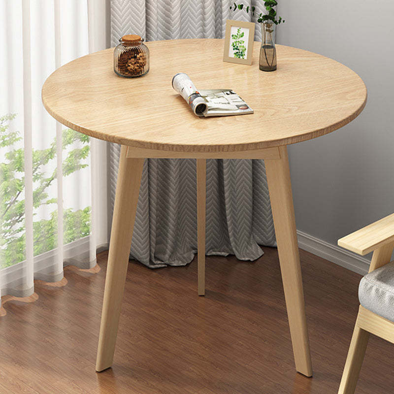 Minimalist Wood Tripod Coffee Table — White