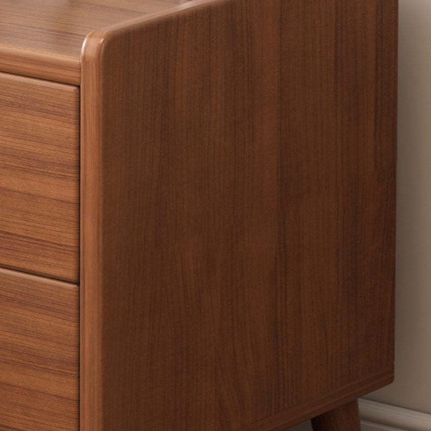 Retro 2-Drawer Nightstand