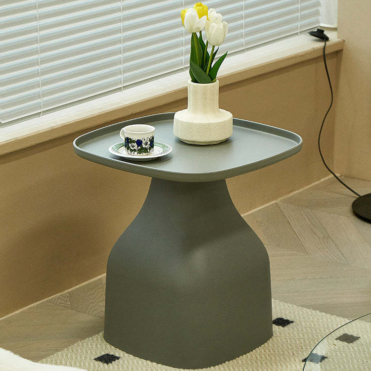 Nordic tray macaron gray side tables — 15" H x 18.9" Dia x 14.57" L