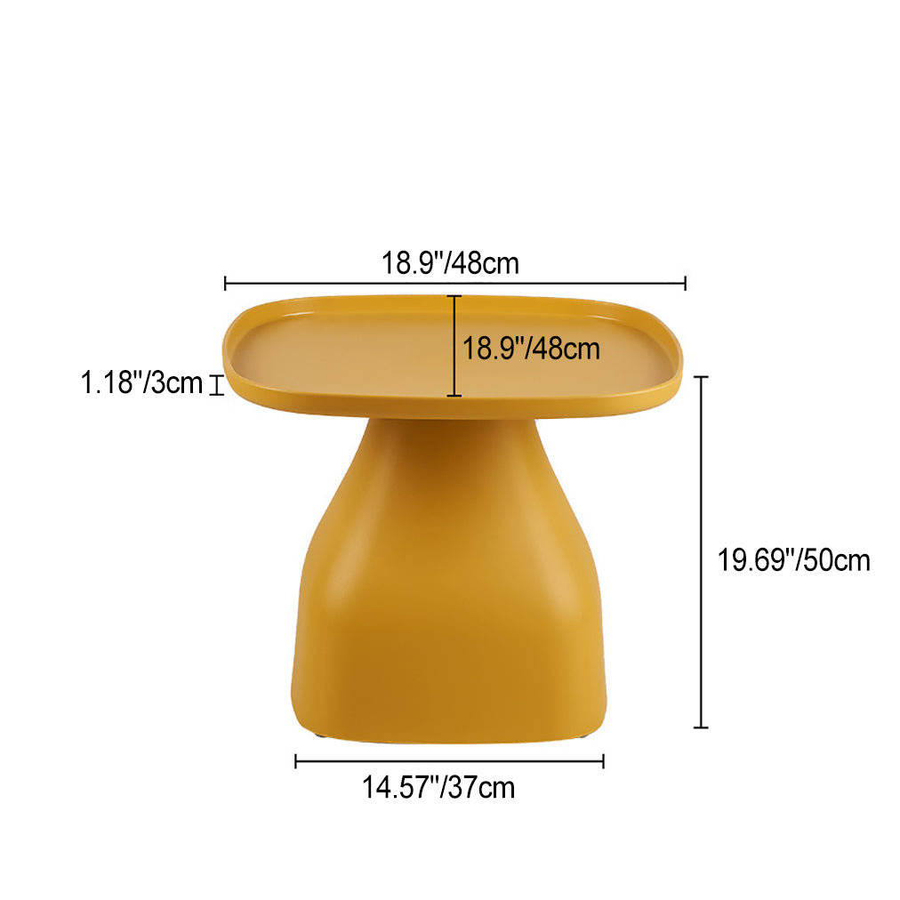 Nordic Macaron Tray Side Table — Pink