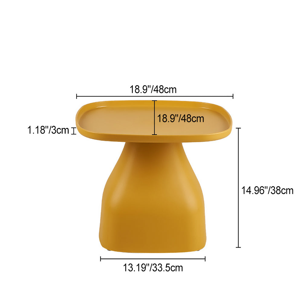 Nordic Macaron Tray Side Table — Turmeric