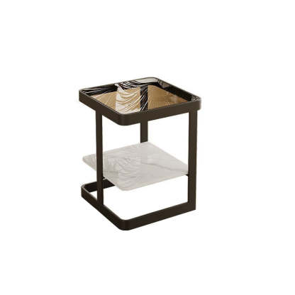 Nordic Iron Glass Coffee Table 2-Tier