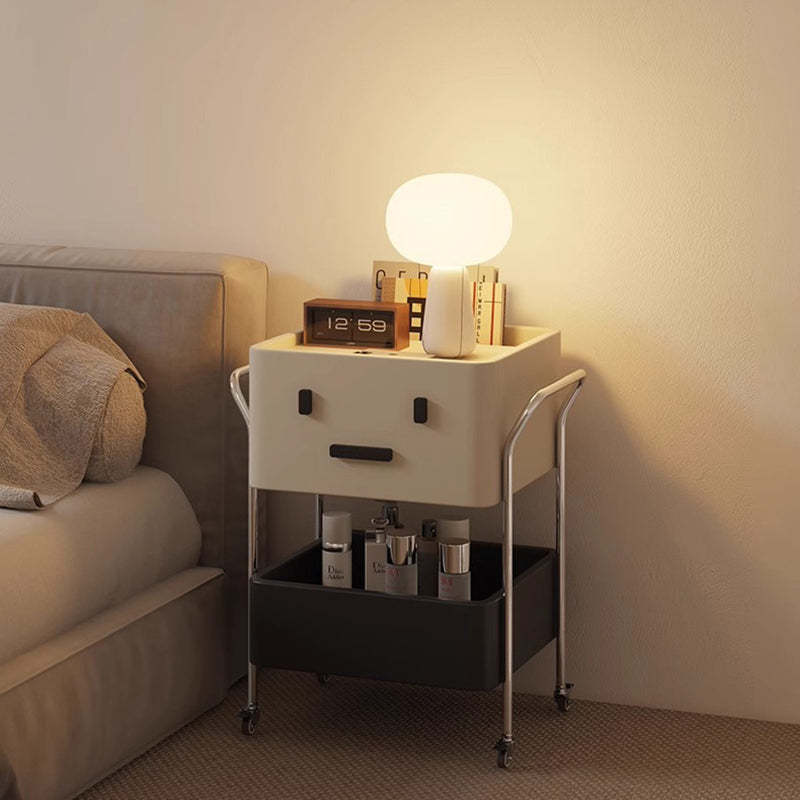 Contemporary Robot Stainless Steel Side Cabinet