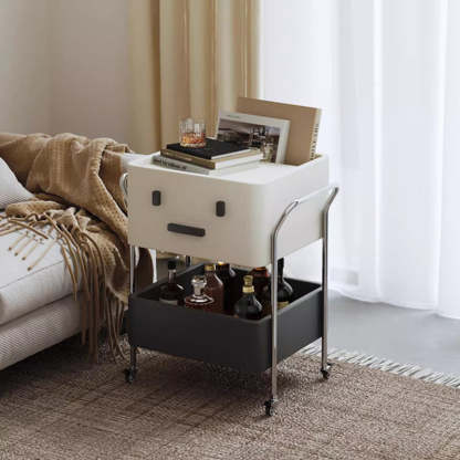 Contemporary Robot Stainless Steel Side Cabinet