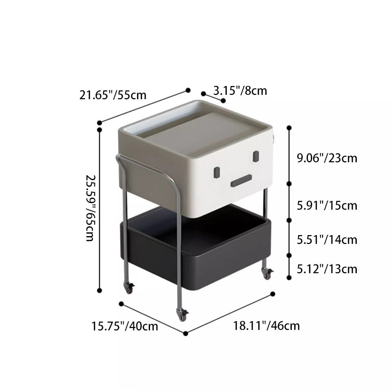 Contemporary Robot Stainless Steel Side Cabinet