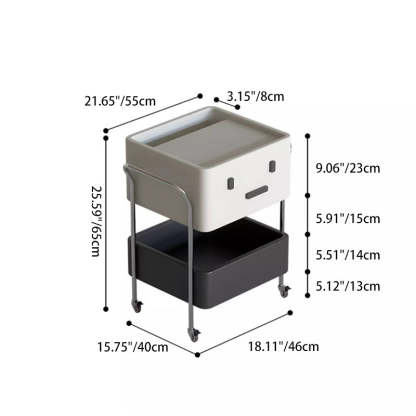Contemporary Robot Stainless Steel Side Cabinet