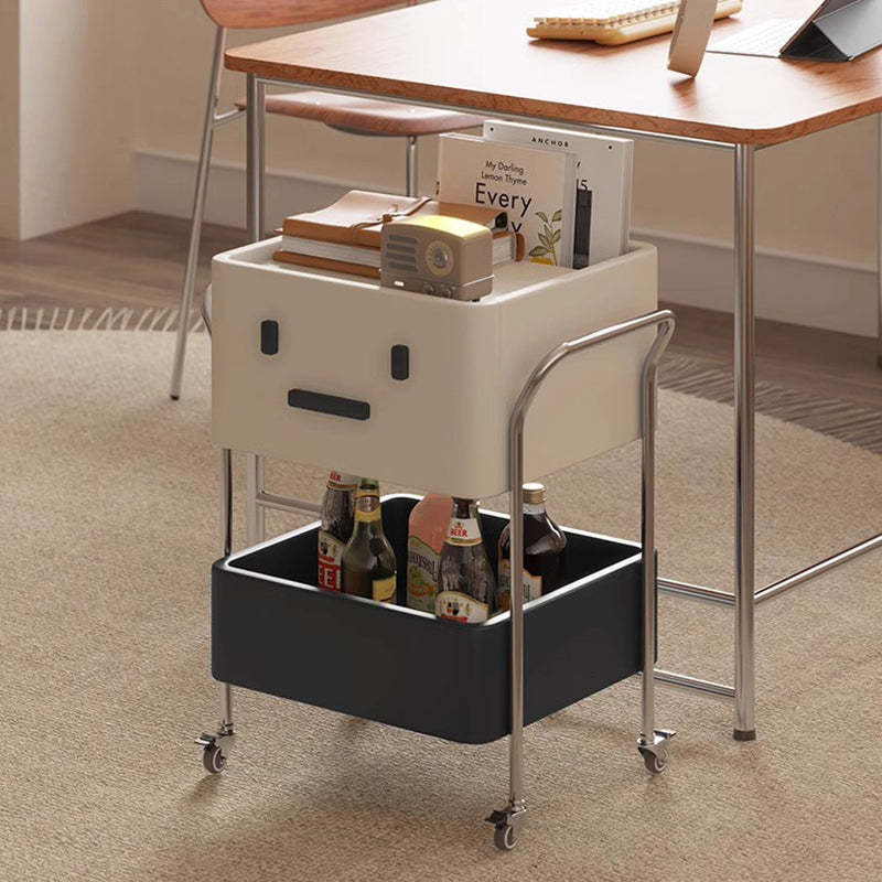 Contemporary Robot Stainless Steel Side Cabinet