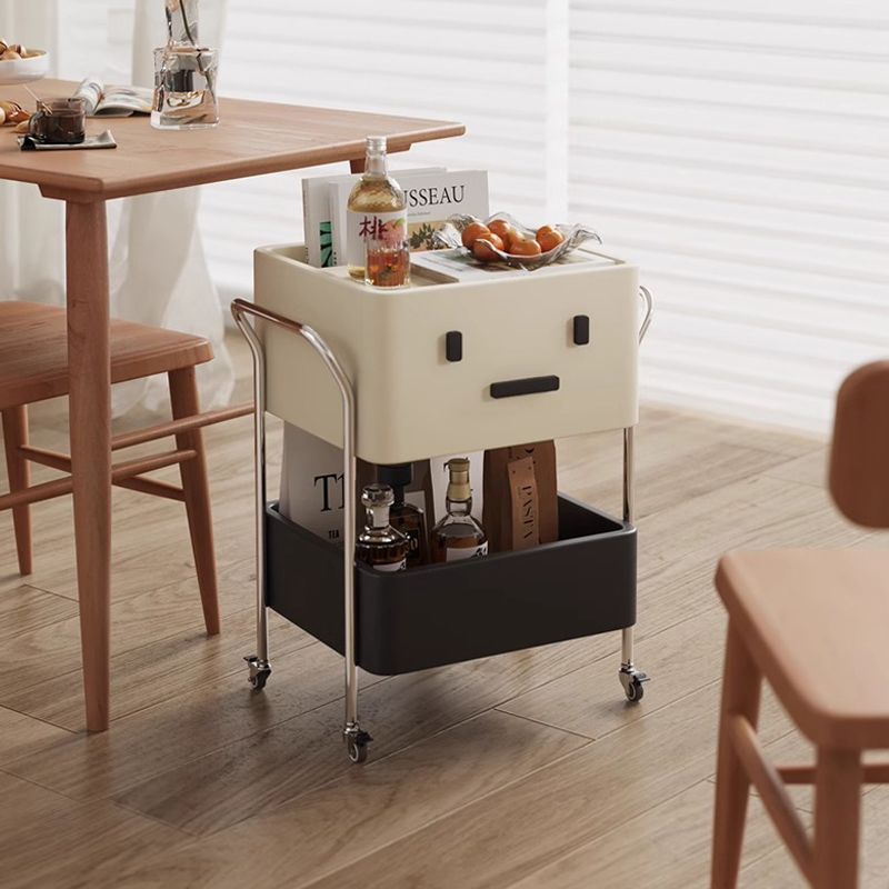 Contemporary Robot Stainless Steel Side Cabinet