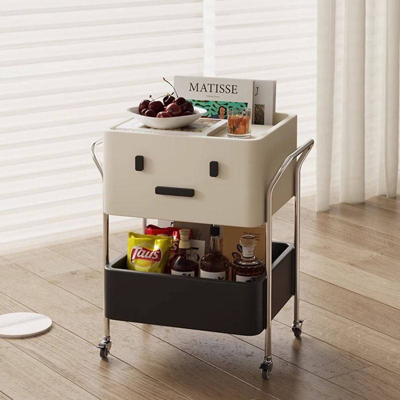 Contemporary Robot Stainless Steel Side Cabinet