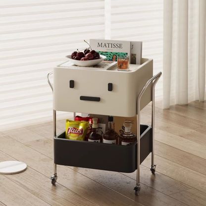 Contemporary Robot Stainless Steel Side Cabinet