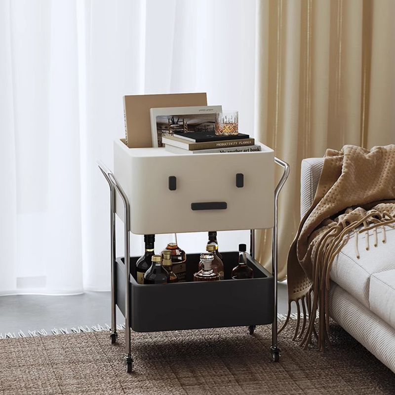 Contemporary Robot Stainless Steel Side Cabinet