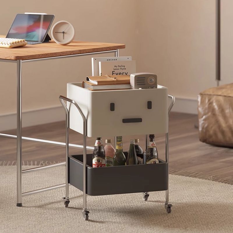 Contemporary Robot Stainless Steel Side Cabinet