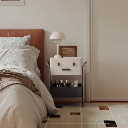 Contemporary Robot Stainless Steel Side Cabinet