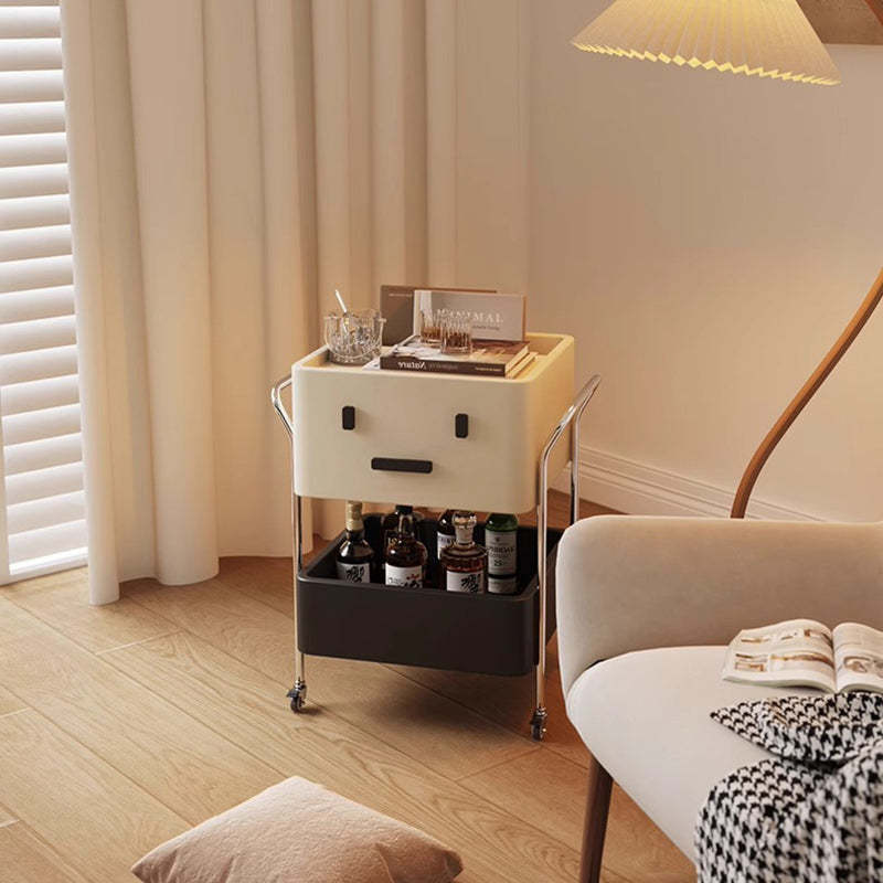 Contemporary Robot Stainless Steel Side Cabinet