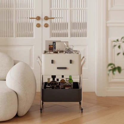 Contemporary Robot Stainless Steel Side Cabinet