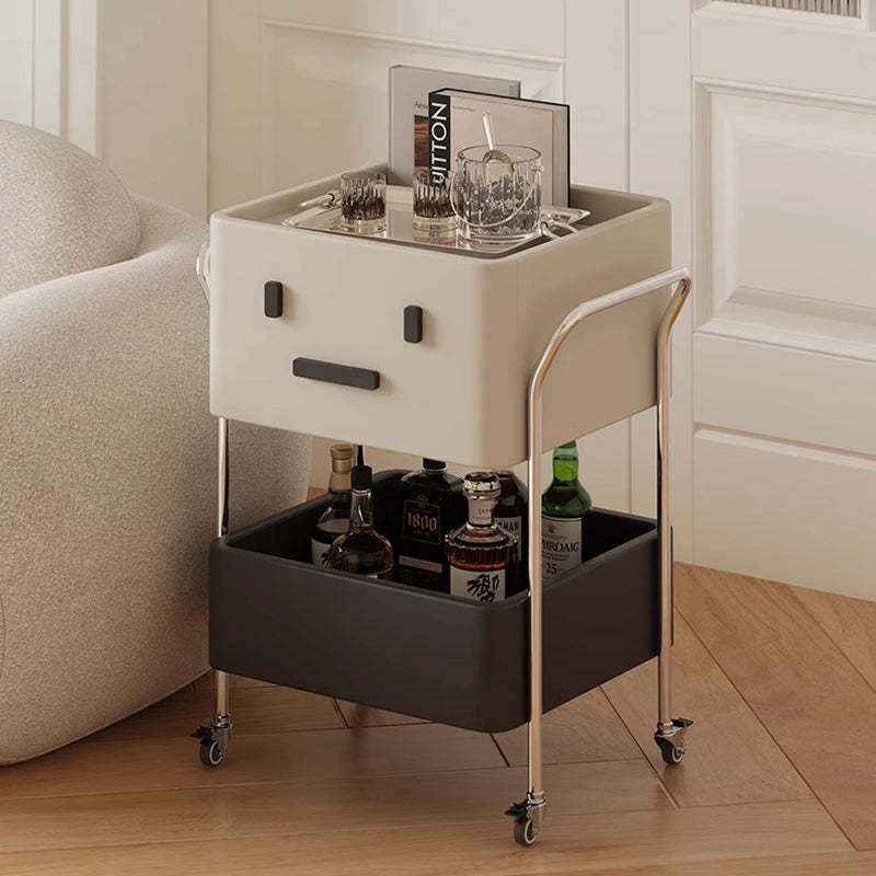Contemporary Robot Stainless Steel Side Cabinet