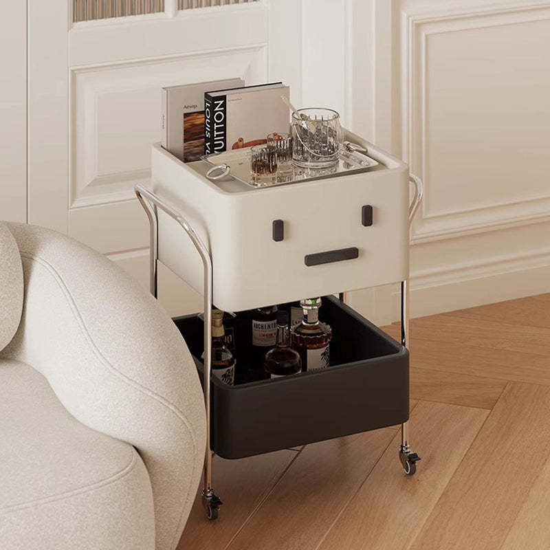 Contemporary Robot Stainless Steel Side Cabinet