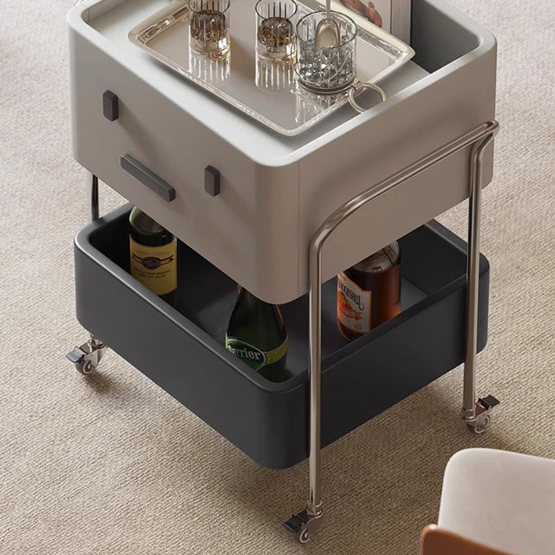 Contemporary Robot Stainless Steel Side Cabinet