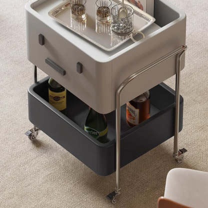 Contemporary Robot Stainless Steel Side Cabinet