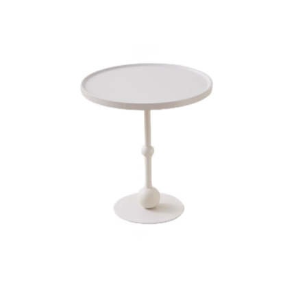 Modern Round Glass Iron Tray Side Table