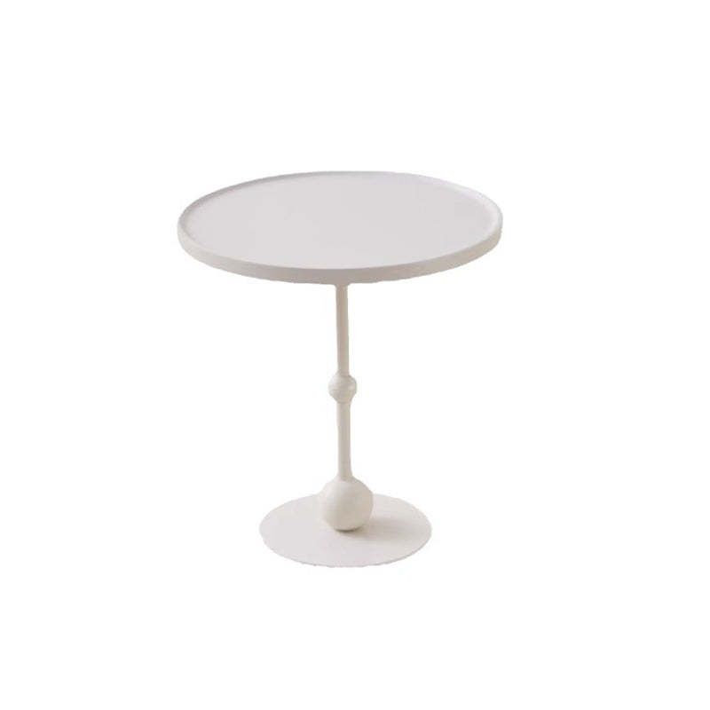 Modern Round Glass Iron Tray Side Table