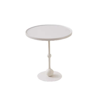 Modern Round Glass Iron Tray Side Table