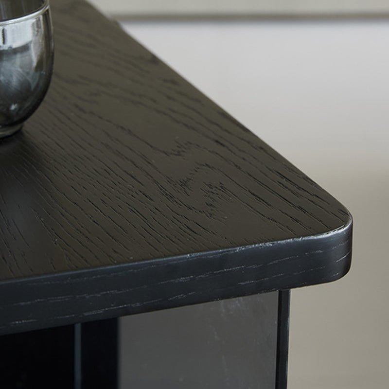 Contemporary Square Glass Side Cabinet