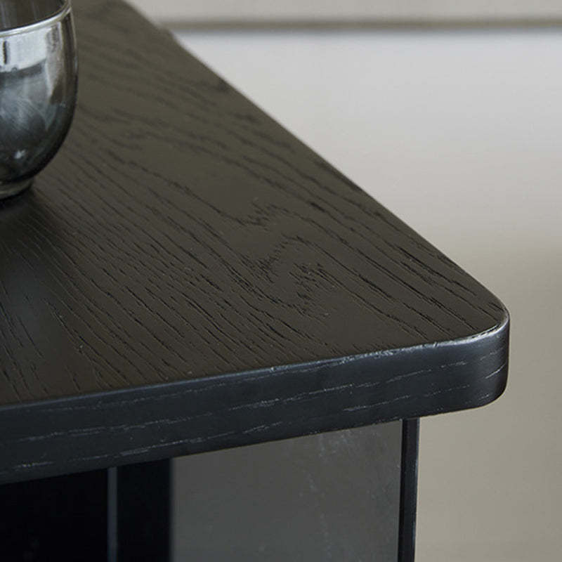 Contemporary Square Glass Side Cabinet