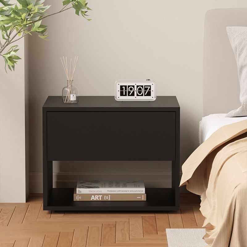 Minimalist Square 1-Drawer Nightstand