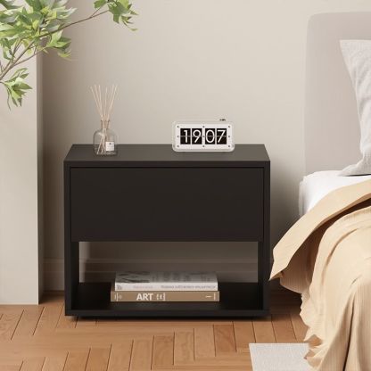 Minimalist Square 1-Drawer Nightstand