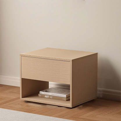 Minimalist Square 1-Drawer Nightstand