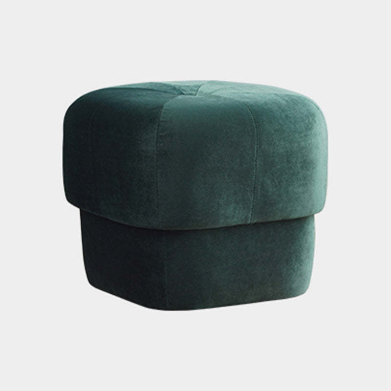 Modern Round Fabric Footstool — C / Pink