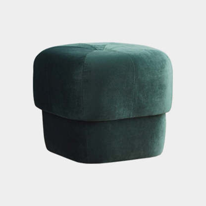 Modern Round Fabric Footstool — C / Pink