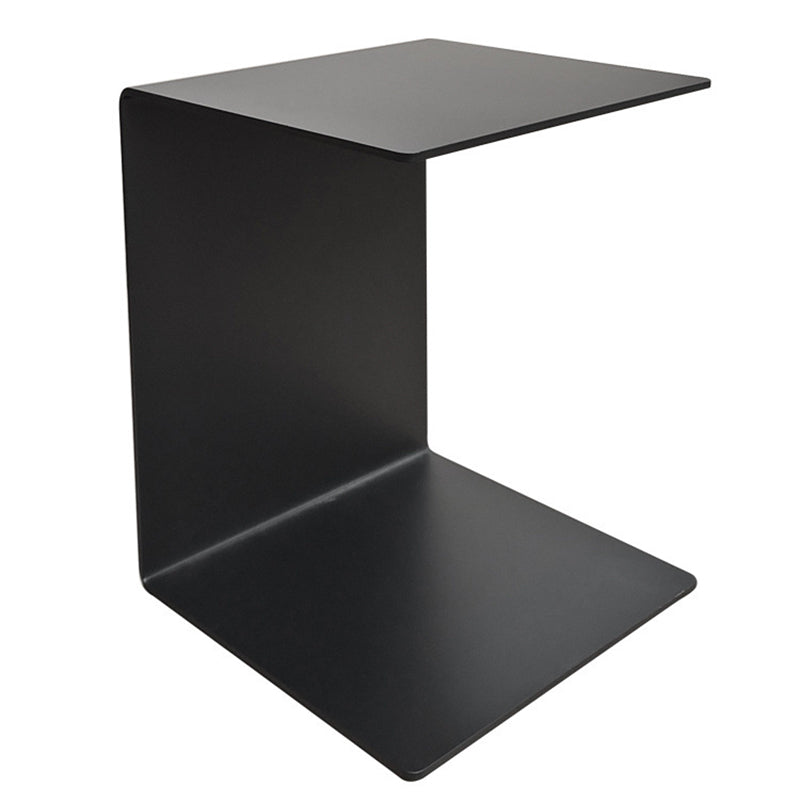 Minimalist Geometric Steel 2-Tier End Table