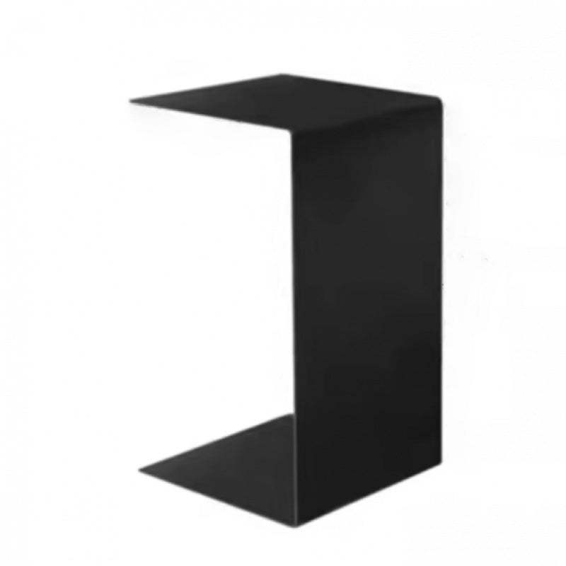 Minimalist Geometric Steel 2-Tier End Table