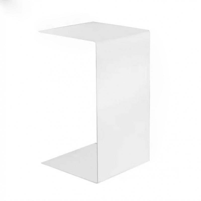 Minimalist Geometric Steel 2-Tier End Table