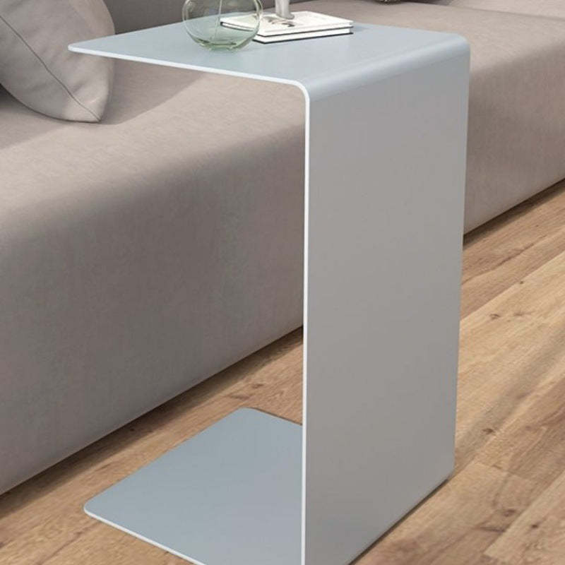 Minimalist Geometric Steel 2-Tier End Table