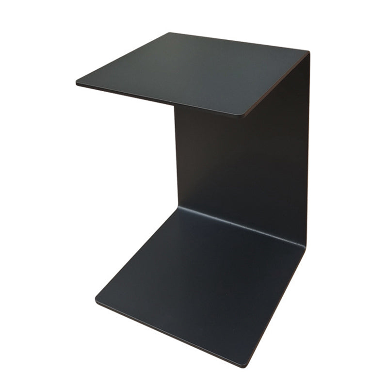 Minimalist Geometric Steel 2-Tier End Table