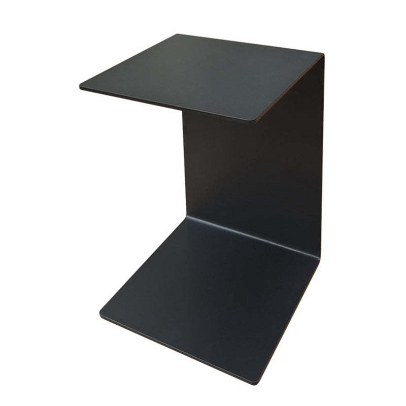 Minimalist Geometric Steel 2-Tier End Table
