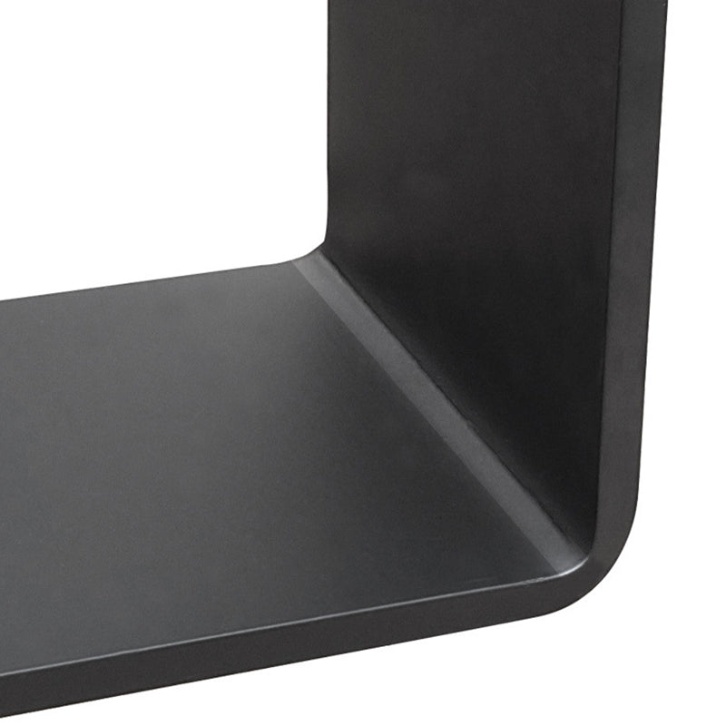 Minimalist Geometric Steel 2-Tier End Table