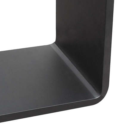 Minimalist Geometric Steel 2-Tier End Table