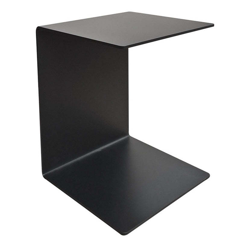 Minimalist Geometric Steel 2-Tier End Table