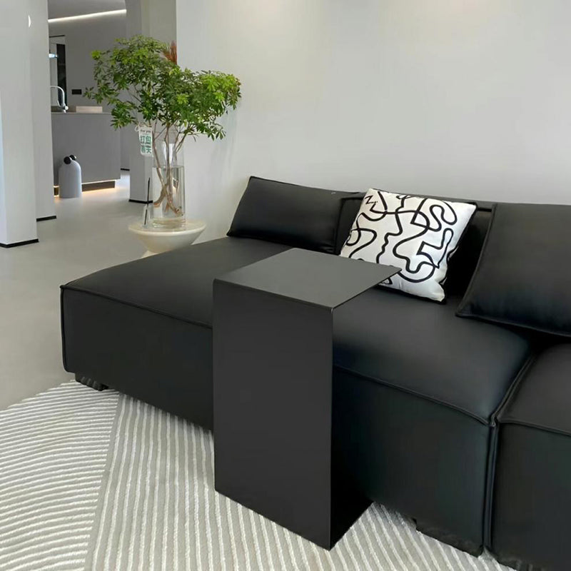 Minimalist Geometric Steel 2-Tier End Table