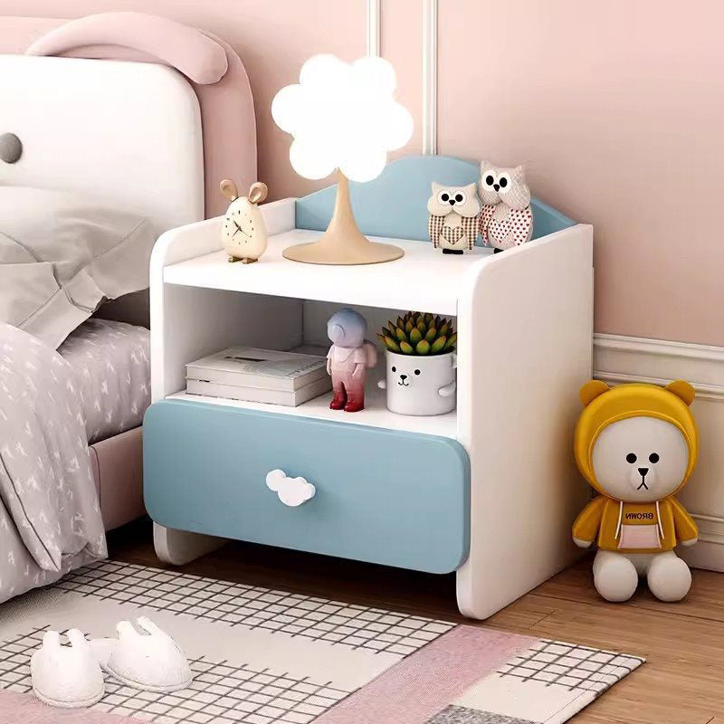 Modern 1/2-Drawer Nightstand — 2 / Pink