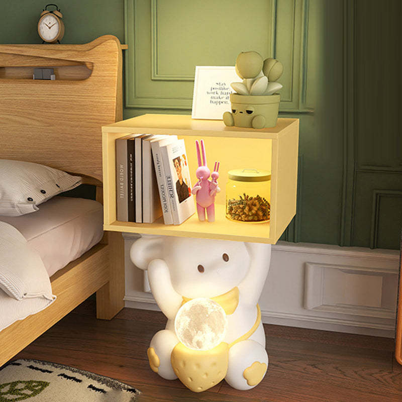 Sweet Rabbit Resin Cabinet Nightstand — Nightstand / Yellow