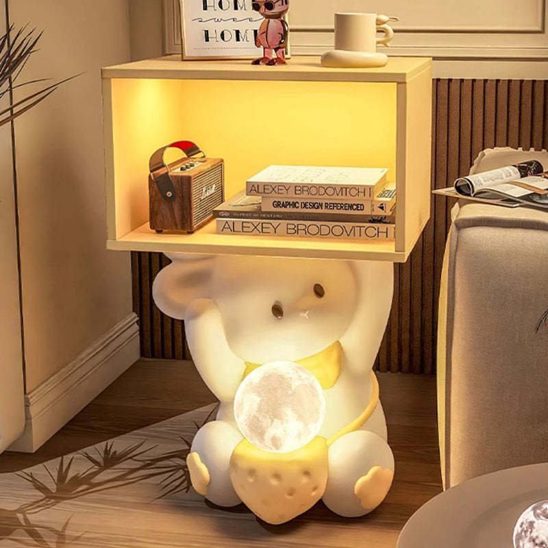 Sweet Rabbit Resin Cabinet Nightstand
